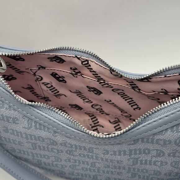 Juicy Couture Exclusive Run The World Blue Shoulder Bag New